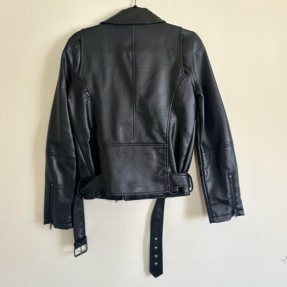 BDG Faux leather jacket green lining Medium Women's - Picture 4 of 4